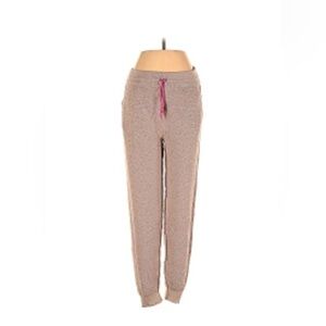 Tan and pink loungewear sweatpants